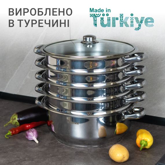 Мантоварка Arian 6 пред. 28 см Mantı Pot | Зображення 1