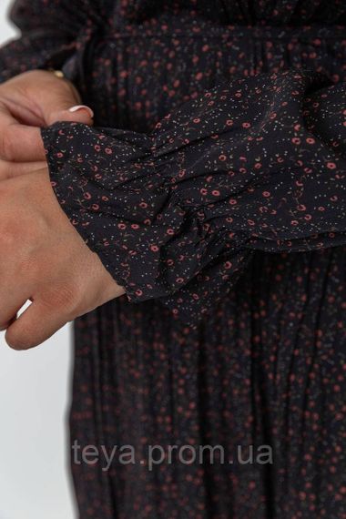 Сукня шифонова вільного крою колір чорно-червоний розмір L-XL FA_007803 | Зображення 4
