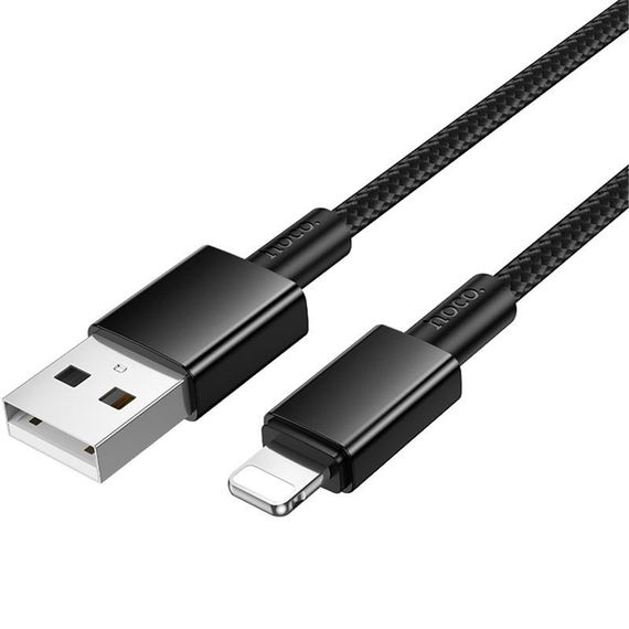 Дата кабель Hoco X119 Energy USB to Lightning 2.4A (1m) Black | Зображення 3