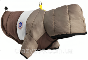 Куртка для собак и котов EcoToys Coffee-Grey M серо-коричневая A: 29 см B: 43 см C: 29 см 6959