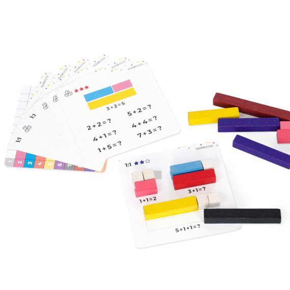 Навчальний набір "Палички для рахунку Кюїзенера" Igroteco 900385, 56 деталей | Зображення 5