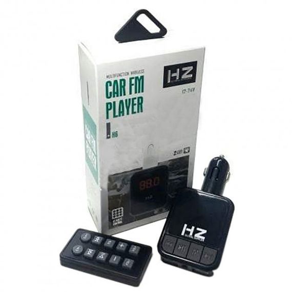 Автомобільний FM трансмітер Bluetooth HZ H6-12-24V модулятор із microSD, USB, Hands Free + Пульт | Зображення 4