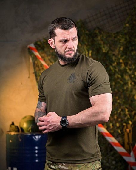 Тактична потоотводна футболка Трон oliva ПП7631 | Зображення 2