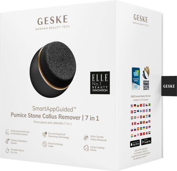 Набор для ухода за стопами GESKE Pumice Stone Callus Remover 7в1 starlight, Серый | Зображення 6