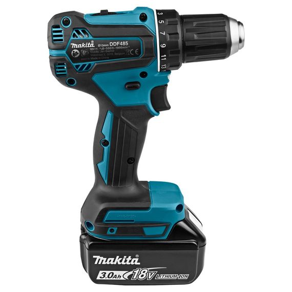 Шуруповерт аккумуляторный Makita DDF485 BEO2 (50 Нм, 1.5-13 мм, BL, LXT) | Зображення 2