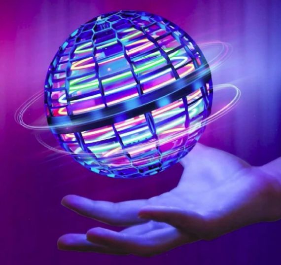 Летюча спінер, світна куля, Flynova Pro з пультом, Червона | Зображення 6