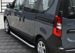 Бокові пороги Fullmond (2 шт., Алюміній) для Renault Dokker 2013-2024 рр
