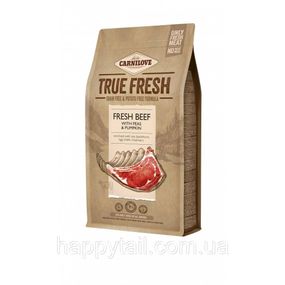 Корм Carnilove True Fresh Beef для дорослих собак, свіжа яловичина, беззерновий, 1.4 кг