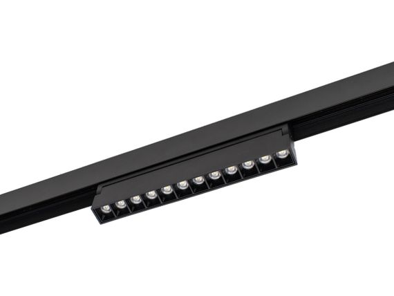 Магнитный трековый поворотный светильник KW-293/12W NW DC48V BK
