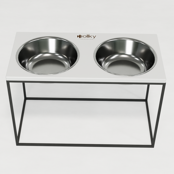 Миски на подставке для очень больших собак Hollky Base XXL40 (2 × 2,8 л) BXXL40-643240-GRWH | Зображення 3