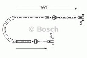 Трос гальма BOSCH 1987482233 на DACIA LOGAN MCV (KS_)