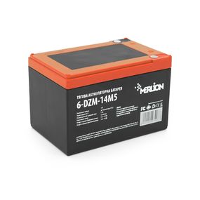 Тяговая аккумуляторная батарея AGM MERLION 6-DZM-14.12V 14A h M5