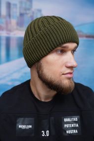 Мужская шапка «Манон» хаки