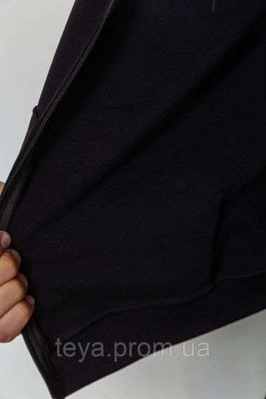 Спортивний костюм чоловічий двонитка, колір чорний, розміри M, L, XL, XXL, L FA_008319 | Зображення 4