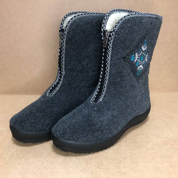 Женские галоши пена, Женские дутики с мехом, Женские зимние стеганные ботинки Бабуши домашние BG-27 | Зображення 2