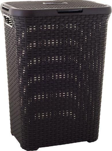 Кошик для білизни пластиковий Curver Natural Style 60 л 00707 коричневий, міцний і зручний
