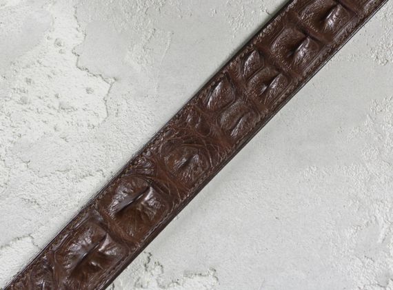 Ремінь зі шкіри крокодила Ekzotic Leather Коричневий (crb08_1) | Зображення 2