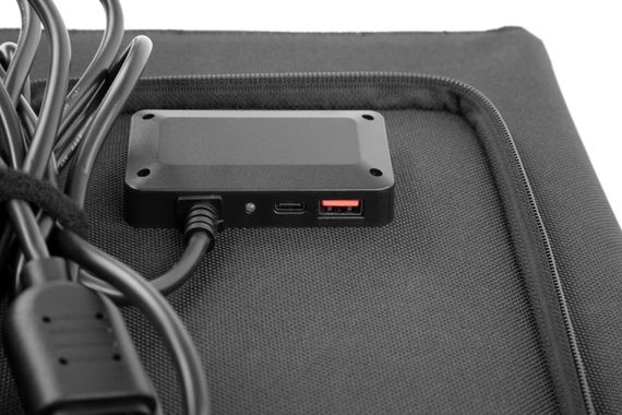 Портативна сонячна панель 2E, 100 Вт зарядний пристрій, DC, USB-С PD45W, USB-A 24W (2E-LSFC-100) | Зображення 8