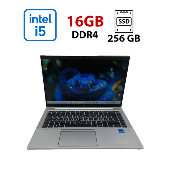 Ультрабук HP ProBook 840 G8 / 14" (1920x1080) IPS / Intel Core i5-1135G7 (4 (8) ядра по 2.4 - 4.2 GHz) / 16 GB DDR4 / 256 GB SSD / Intel Iris Xe Graphics / WebCam б/в