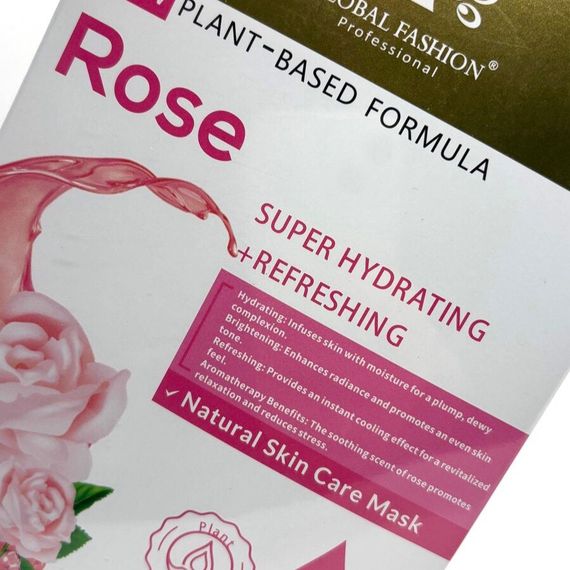 Тканинна маска Global Fashion Facial Mask, троянда (зволоження і омолодження) 25мл