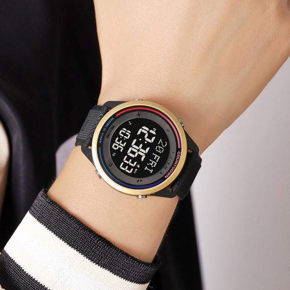 Спортивний чоловічий годинник Skmei 2348BKGD Black-Gold | Зображення 3