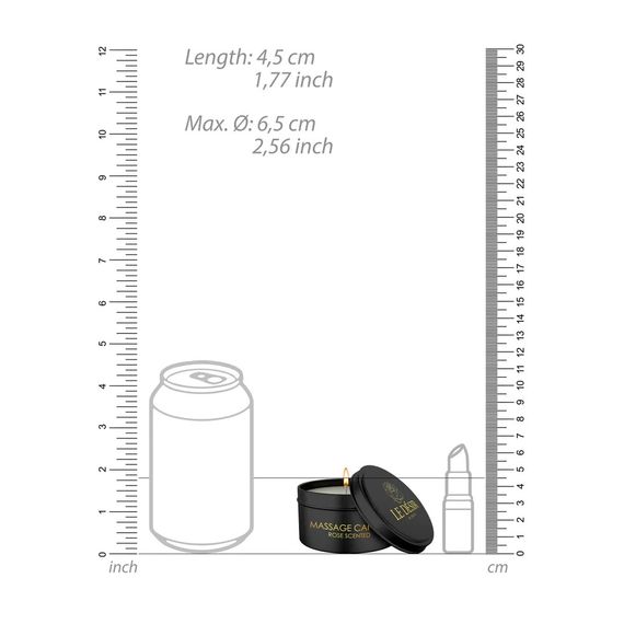 Масажна свічка - Le Desir Erotic Massage Candle Rose Scented, 100 г Sex Aura | Зображення 3