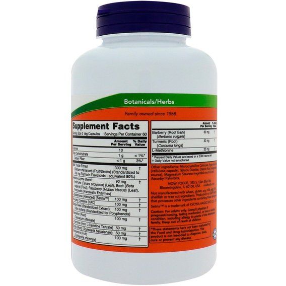 Комплекс для профілактики печінки NOW Foods Liver Refresh 180 Veg Caps | Зображення 1