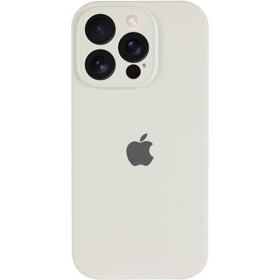 Чохол Silicone Case Full Camera Protective (AA) для Apple iPhone 14 Pro Max (6.7") Бежевий / Antique White | Зображення 1