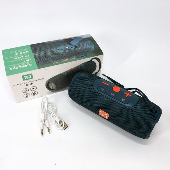 Портативна колонка Bluetooth TG341 зі шнурком, Бездротова колонка портативна потужна. Колір: синій | Зображення 5