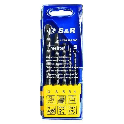 Набір свердел універсальних S & R 5 шт.(216100005)