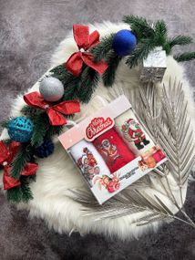 Набор махровых полотенец в подарочной упаковке Новый год, 30*50, разные цвета PA8977/2