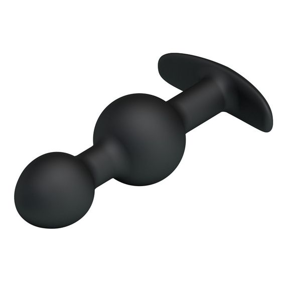 Анальна пробка - Pretty Love Special Anal Stimulation Anal Balls 4.05" Black Sex Aura | Зображення 4