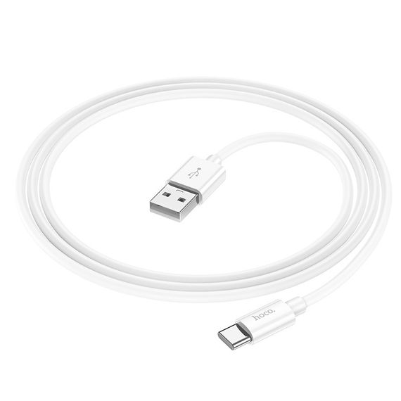 Дата кабель Hoco X87 Magic silicone USB to Type-C (1m) White | Зображення 4