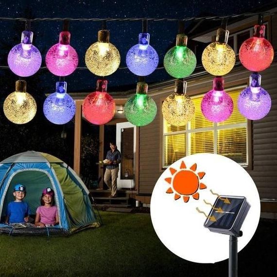 Гірлянда вулична для саду, альтанок на сонячній батареї.