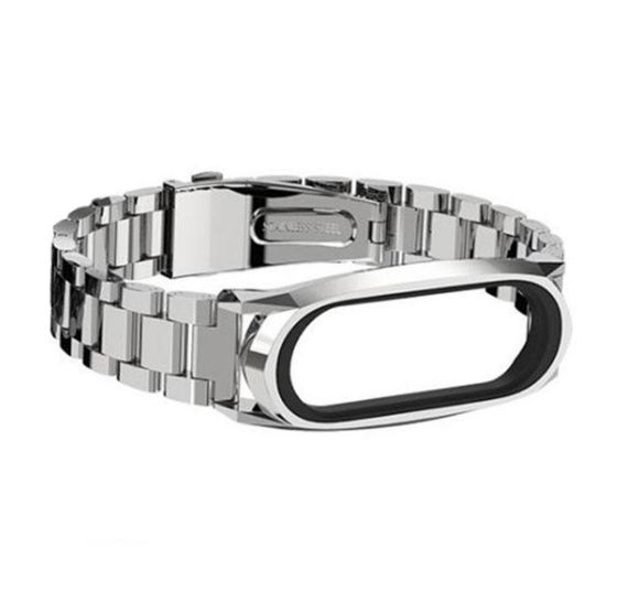 Металевий ремінець Primo Mijobs для фітнес-браслета Xiaomi Mi Smart Band 5 - Silver | Зображення 1