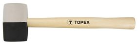 Киянка резиновая TOPEX d 58 мм, 450 г, черно-белая резина (02A354)