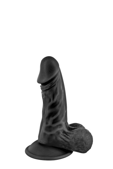 Фаллоимитатор с присоской Real Body - Real Mike Black, TPE, диаметр 3,8см sexstyle | Зображення 1