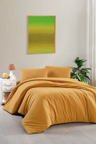 Постільна білизна Sikel Stonewashed Soho 200 х 220 см Hardal