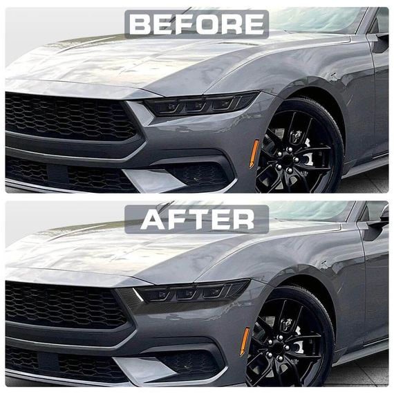 Накладки на протитуманки (Карбон) для Ford Mustang 2024- рр | Зображення 2