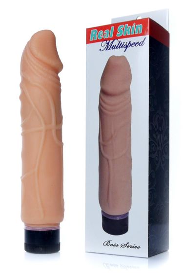Вібратор Boss Series - Real Skin Flash, (довжина 22 см, діаметр 4 см) BS6700066 Sex Aura | Зображення 1