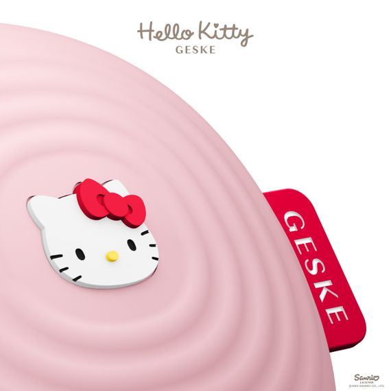 Електронна ультразвукова щітка для обличчя GESKE Sonic Facial Brush 4в1 by Hello Kitty pink | Зображення 4