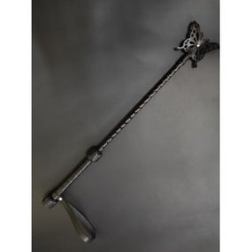 Стек із метеликом БДСМ Candy Hero шкіра, довгий, чорний