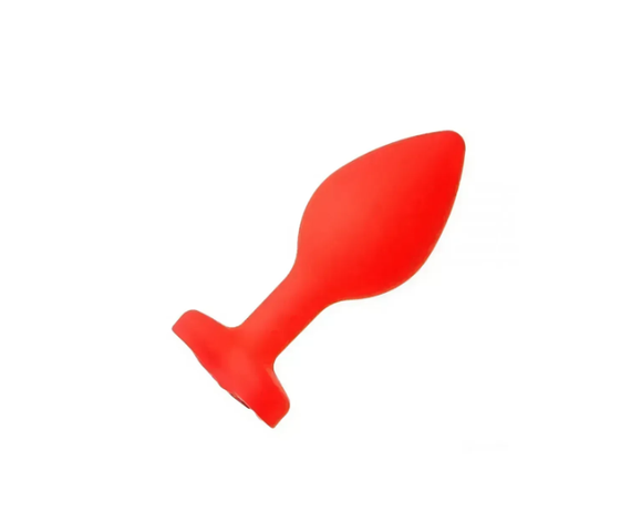 Силиконовая анальная пробка с кристаллом SKN KSIL-04S ( размер S ) sexstyle | Зображення 4