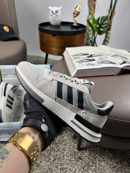 Кросівки ZX 500 RM Light Grey Black весна / літо / осінь A3613 44 28 см | Зображення 6