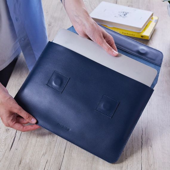 Чохол для ноутбука вінтажний Incarne Line MacBook Pro 16" 2019-2025 line-blue-pro-16 синій | Зображення 3