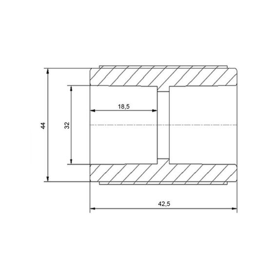 Муфта PPR Blue Ocean "Білий" 32 | Зображення 1