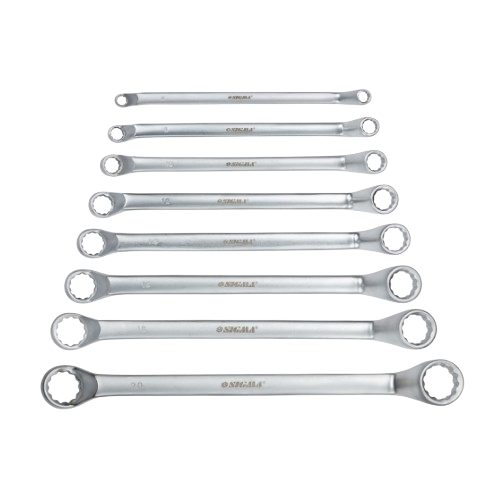 Набір ключів накидних 6-32мм CrV satine 8шт SIGMA