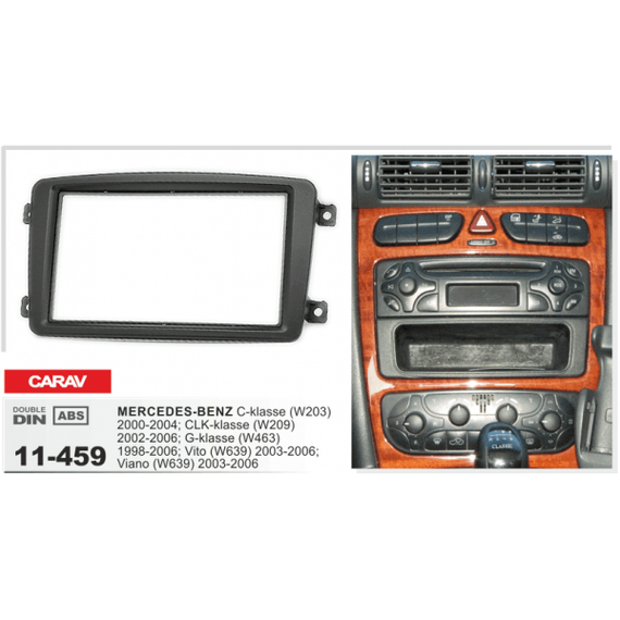 Переходная рамка Mercedes Vito, Viano, W639, W203, W209, W463 CARAV 11-459 | Зображення 1