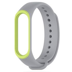 Силіконовий ремінець Primo для фітнес-браслета Xiaomi Mi Band 3 - Grey&Green
