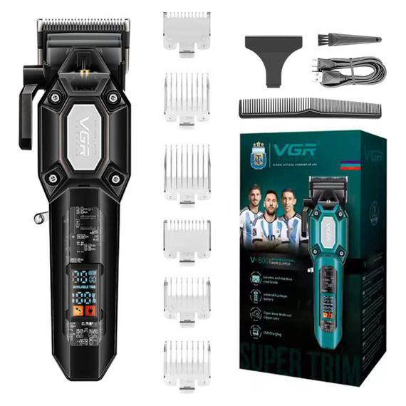 Профессиональная электрическая машинка для стрижки VGR, Беспроводные машинки для стрижки легкие WG-20 | Зображення 9